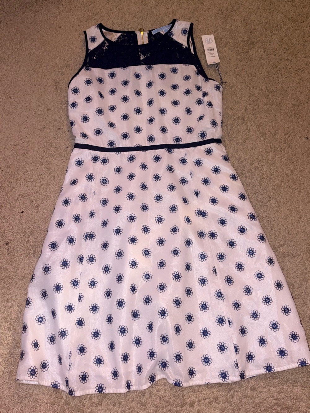 Draper James white lace daisy dress